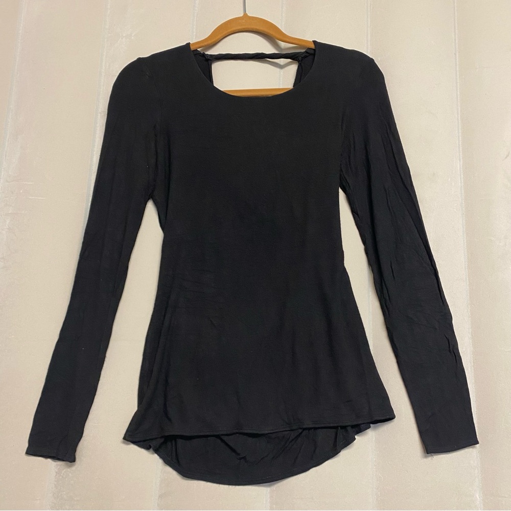 Ruth Anthropologie Women’s Top Criss Cross Strap Drape Back Minimalist Grunge